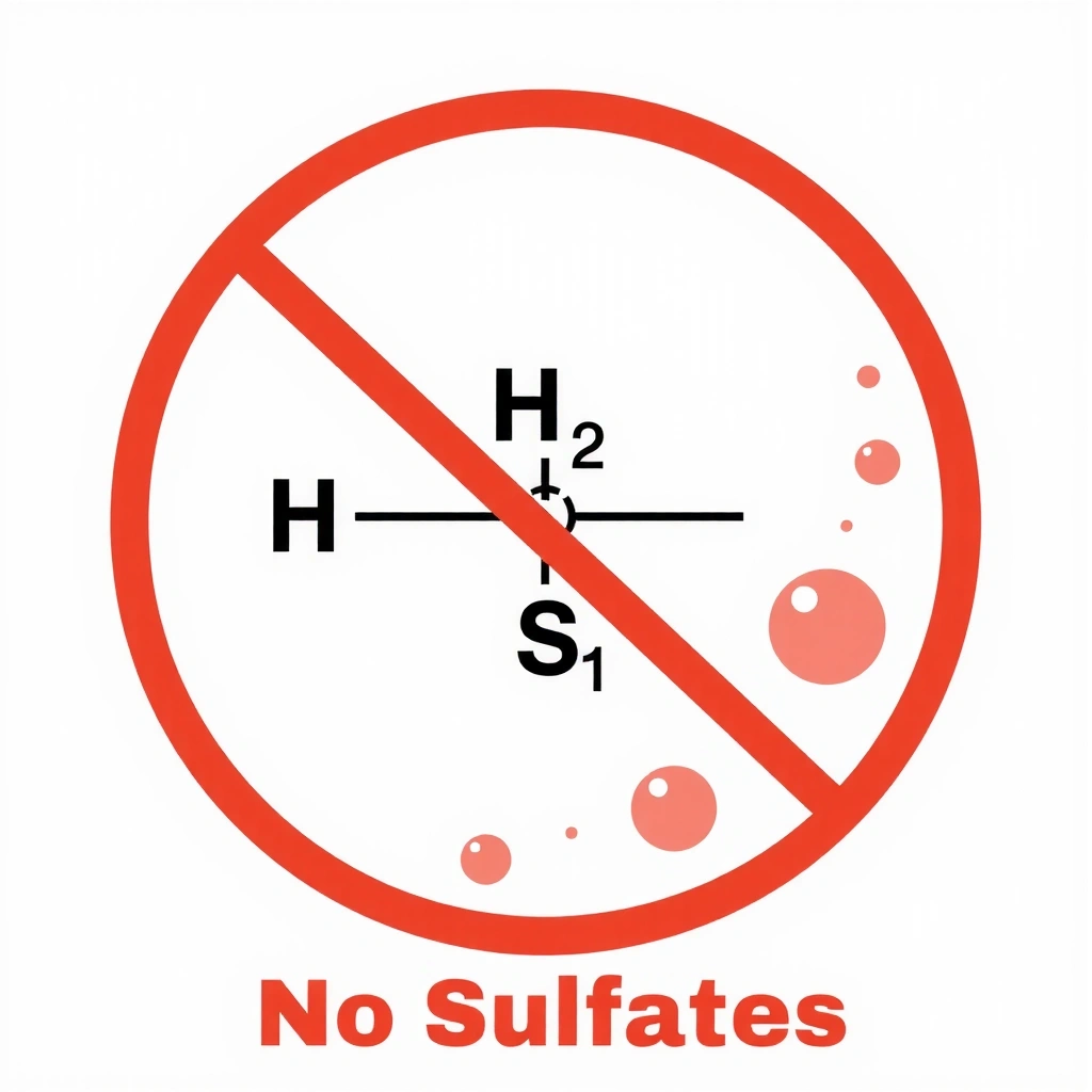 No sulfates icon